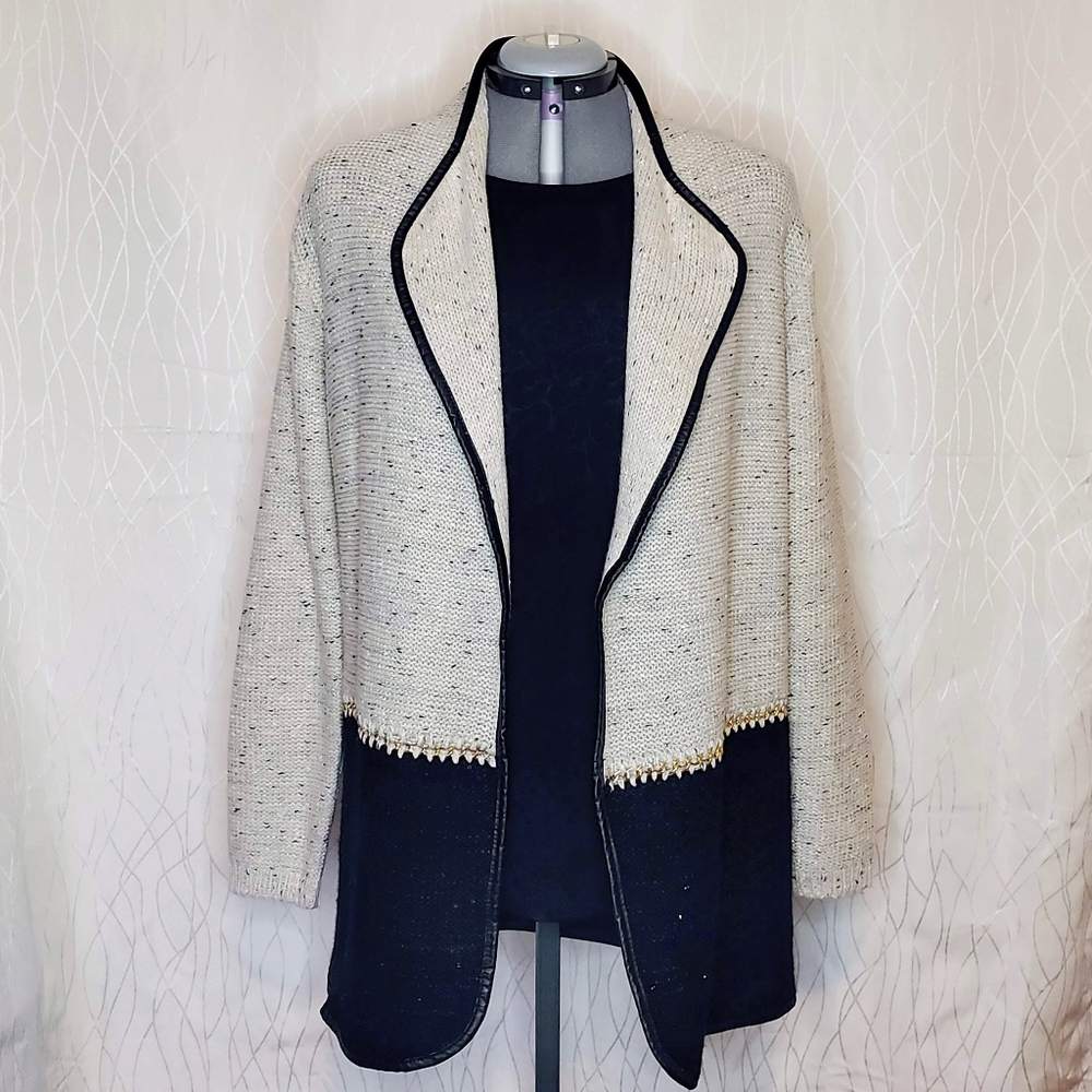Jeune Jeunesse Metallic Knit Sequin Sweater